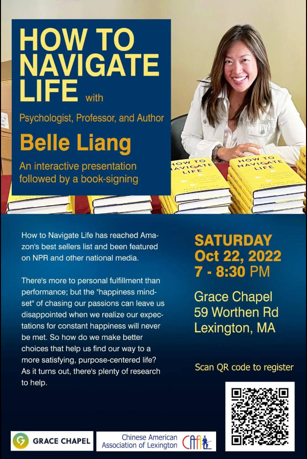 Book Talk How to Navigate Life by Belle Liang on October 22 